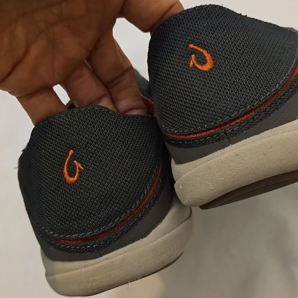 Olukai Moku Pae‎ Charcoal Slip Ons Size 41 (9)
